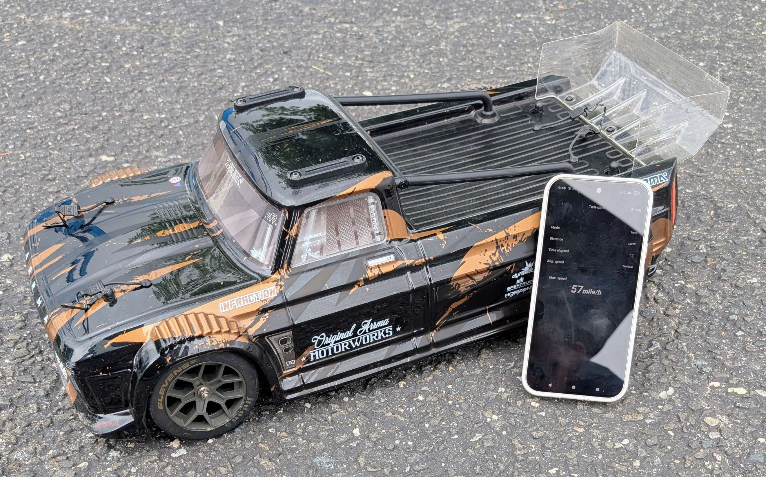 ARRMA Infraction 3s run photo